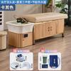 Salón de Peluquería Estilo Chino Cama para Champú de Madera Maciza Salón de Belleza Peluquería Tienda Limpieza de Oídos Tienda Lavabo de Cerámica Cama de Terapia para la Cabeza Circulación de Agua Vaporización
