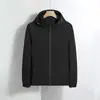 Chaqueta de Malla Fina de Color Sólido con Capucha Desmontable, Ropa Casual para Exteriores Unisex, Personalizable con Logo