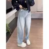Calça Scimitar Americana Feminina Solta Efeito Emagrecedor Drapeada Nova Primavera e Outono 2025 Cintura Alta Roxa Longa de Perna Larga