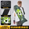 Bolsa de almacenamiento para patineta, tela Oxford impermeable, bandolera de un hombro, doble cara, cierre de cordón, mochila para patineta con estampado estilo chino
