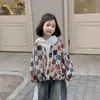 Chaqueta de Ropa para Niñas de Primavera y Otoño, Elegante Chaqueta Infantil Moderna Bohemia Étnica Floral a Cuadros