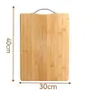 Tabla de cortar de bambú engrosada para uso doméstico, de doble cara, adecuada para cortar frutas, se puede usar como tabla de cortar de bambú y para extender masa