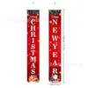 Banner de Fondo Transfronterizo de Nuevo Santa Claus y Muñeco de Nieve para Decoración del Hogar, Suministros para Montar el Ambiente de Fiesta Navideña