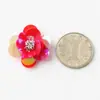 Parche de flor de lentejuelas hecho a mano DIY parche de tela de flor con lentejuelas y cuentas accesorios de aplicación para decoración de ropa sombrero bolsa zapatos