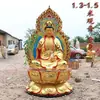 Estatuas de Bodhisattva Guanyin Sentado Estatuas de Buda de Resina del Dharma de Guanyin Adornos Adorados en Templos 1.08 metros 1.3 metros 1.6 metros