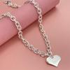 Joyería más vendida de Europa y Estados Unidos chapada en plata 925 46CM hebilla de susto collar marca Zhengxin suministro en stock