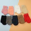 Nuevos Guantes para Niños Lindos de Dibujos Animados Cálidos a Prueba de Frío de Cinco Dedos Otoño e Invierno Cortavientos Huevo para Niños y Niñas