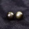 Cuentas Sueltas de Obsidiana Dorada Natural Accesorios para Joyería Hecha a Mano DIY Material para Enhebrar Pulsera Collar Cuentas Individuales
