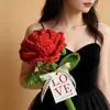 Regalo del Día de San Valentín, Ramo Gigante de Flores de Rosa, Ramo Hecho a Mano para Novia, Amante, Flor de Rosa, Regalo Creativo para el Día de San Valentín
