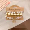 Pulseira de resina acrílica estilo boêmio, pulseira versátil nicho estilo étnico, joias femininas de moda vintage atacado