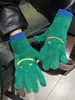 Luvas de Pelúcia Fofas com Rosto Sorridente Sem Dedos para Tela Sensível ao Toque Inverno Com Pelúcia Adicional Grossas para Estudantes Ciclismo Proteção Contra Frio À Prova de Vento Luvas Quentes