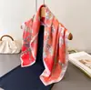Lenço Elegante Estampado Estilo Francês em Seda Sintética, Xale de Luxo, Lenço de Pescoço Versátil, Lenço Quadrado Pequeno, Lenço de Cabeça, Lenço Feminino