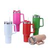 Comercio Exterior Taza para Coche de 40 oz Primera y Segunda Generación Doble Capa Vacío Acero Inoxidable Taza de Cerveza Taza con Popote Taza Térmica Portátil