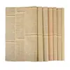 Papel de embrulho para presente de flores atacado transfronteiriço, papel kraft inglês, papel de fundo, papel de embrulho de livro, jornal inglês vintage para buquês