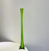 Jarrón Angosto de Vidrio Colorido Estilo Vintage Ins, Pieza Decorativa Hecha a Mano para Exportación