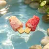 Sorvete Crocante Simulador Divertido Picolé Miniatura Comida Brinquedo Chaveiro Pingente DIY Grampo de Cabelo Elástico de Cabelo