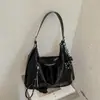 Bolso tote retro de gran capacidad, nuevo diseño minimalista 2026, bolso de hombro de estilo relajado, mochila casual de moda y con textura