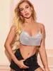 AYJ2026 Transfronterizo strapless sin espalda estilo europeo y americano negro color liso ajuste ceñido top sin mangas DYJ842 moderno