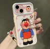 Tigre gordo de nariz roja se transforma instantáneamente en una funda transparente de cielo estrellado de dopamina compatible con iPhone 17 Pro Max para iPhone 16