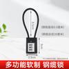 Cerradura de combinación de alambre para el hogar, cerradura de cable de acero antirrobo para gabinete, gabinete, archivador, candado pequeño, cerradura de alambre antirrobo
