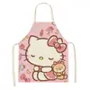 Delantal infantil HelloKitty, diseño de gato rosa, anti-manchas, delantal para adultos, venta directa de fábrica, baberos disponibles para venta al por mayor