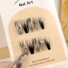 Livro Vermelho de TikTok Explosões Patch de Unha Arte de Unha Fototerapia Usando Peças de Unha Dez Peças de Código-dividing Boutique Unha de Mão