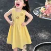 Vestido de Verano para Niña 2026 Nuevo de Moda Conjunto de Verano para Bebé Vestido sin Mangas tipo Camiseta Vestido Dulce y Lindo para Niños
