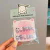 Adesivos de Unha Infantis Fofos Sanrio Desenho Animado Rosa Unhas Usáveis com Verso Autoadesivo Acessórios de Nail Art Adesivos de Unha