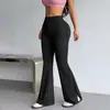Calças de yoga de cintura alta, que levantam o bumbum, quase imperceptíveis para mulheres, com design fluido e respirável, adequadas para corrida, esportes e fitness, com estilo de perna flare, perfeitas para usar na primavera e no outono.