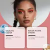 Zephoco Sombra Líquida Vermelha com Glitter Cor Natural Fácil de Aplicar Maquiagem para Olhos Maquiagem de Festa Sombra Portátil para Olhos