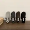 Zapatos Únicos Estilo Birkenstock para Mujer para Otoño e Invierno, Lindo Estilo Bosque Retro Slip-On Felpa Moda Mocasines