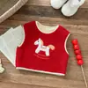 26 Novos Conjuntos Infantis de Outono e Inverno, Coletes Estilo Ins com Tema do Ano Novo Chinês, Roupas Infantis de Ano Novo, Conjuntos para Festas de Ano Novo