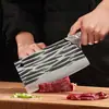 Juego de dos cuchillos de cocina de doble propósito, forjados y cortados a mano de Longquan, cuchillo de corte de acero inoxidable para cocina doméstica, cuchillo de cocina afilado