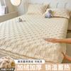 Sábanas ajustables de terciopelo de leche espesa, protector de colchón, sábanas con todo incluido, funda de cama tipo tatami, 2025, nuevas para cama individual y niños.