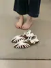 Sandálias para Pés Suados, Novo Estilo de Verão Sandálias Anabela Trançadas Estilo Romano para Mulheres, Estilo Retrô, Sapatos Versáteis e Confortáveis
