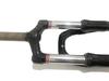 Horquilla delantera para bicicleta de montaña de 26 pulgadas, horquilla delantera con freno de disco sin dientes, horquilla delantera de hierro para bicicleta de montaña, accesorios para bicicleta de montaña en blanco y negro