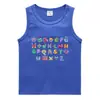2023 Verão Colete Infantil Estilo Coreano Algodão Casual Camisa de Assentamento Absorvente de Suor Guo Guo Camiseta Sem Mangas para Meninos Esportivos