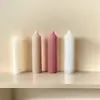 Venda Quente Novo Produto Vela Formato Lápis Geométrico Haste Longa Vela de Aromaterapia Simples Estilo Ins Estilo Japonês Estilo Simples