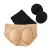 Bragas Triángulo de Gran Tamaño Transfronterizas para Mujer con Almohadillas Falsas para Glúteos, Pantalones de Cintura Baja Realzadores de Cadera, Moldeador de Glúteos con Forma de Durazno