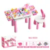 Mesa de Blocos de Construção Infantil Mesa de Jogo Multifuncional Mesa de Brinquedo de Montagem de Partículas Grandes e Pequenas Mesa Educacional de Aprendizagem Atacado Transfronteiriço