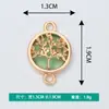 Joyas Creativas DIY Accesorios Galvanizados Nuevo Árbol del Dinero Hueco Collar de Vidrio Pulsera Colgante Venta al por Mayor