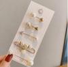 Broche con hebilla antideslizante de perla para mujer, broche fijo para ropa, cintura grande, cambio pequeño, clip, minifalda, cintura