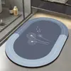 Diatom Mud Banheiro Absorvente Tapete de Piso Luz de Vaso Sanitário Tapete Antiderrapante de Luxo Porta de Entrada de Secagem Rápida Tapete de Pé Tapete de Porta de Vaso Sanitário