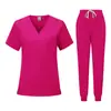 Uniformes de Enfermería Personalizados con Tejido Elástico de Toque Frío, Batas Bordadas, Ropa Médica de Enfermería Ambulatoria, Pequeños Lotes con Mínimo de Pedido Bajo