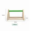 Juguete para loro Soporte de Madera Maciza Percha Columpio Parque de Juegos Soporte para Cacatúa Soporte para Periquito Pájaro Pequeño Soporte para Patas de Percha De Pie en el Suelo