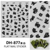 Redanco Nuevo Avión 3D Ins Popular Caricatura Pegatinas para Uñas Gatito Blanco y Negro Calcomanías para Uñas Dh-877