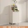 Armário de Chá de Madeira Maciça Aparador de Luxo Leve Armário Simples de Preparo Armário Lateral Integrado de Parede Armazenamento de Sala de Estar Armário Lateral Armário de Café