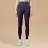 Mallas de Fitness para Correr Levanta Glúteos de Cintura Alta Control de Abdomen Elásticas Deportivas Ajustadas Pantalones de Yoga Gris-Morado para Mujer