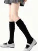 2025 Nuevos Calcetines de Felpa Estilo Ballet Miu Color Blanco Leche Calcetines Largos Calcetines para Pantorrilla Color Sólido Calcetines de Media Pantorrilla Calcetines Largos de Malla