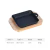 Plancha Rectangular de Hierro Fundido Engrosada para Teppanyaki Barbacoa Cocina Japonesa y Coreana Plancha Antiadherente para Barbacoa Plancha de Hierro para Bistec